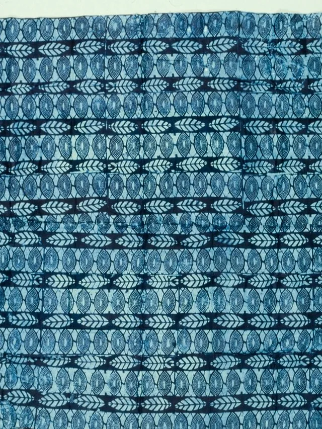 Zara Indigo Block-Print Lawn